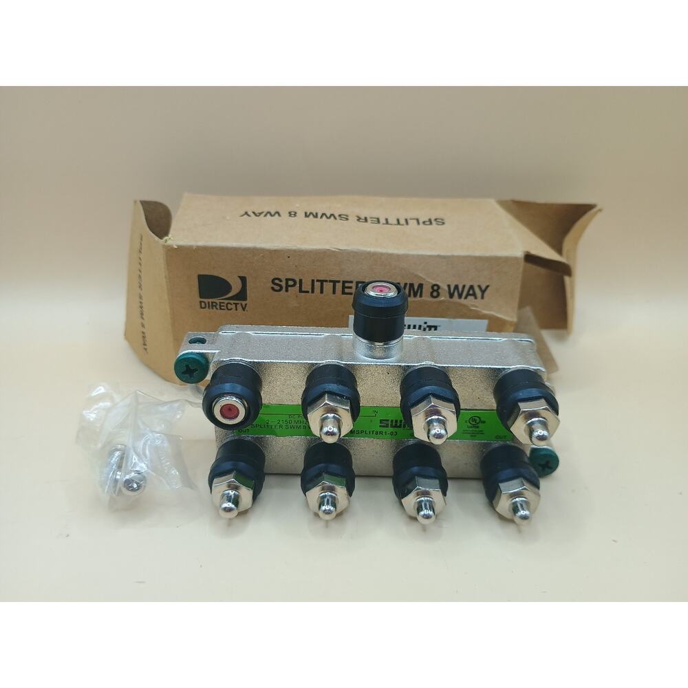 DIRECTV SWiM 8-Way Wide Band Splitter | Model MSPLIT8R1-03 | New Open Box